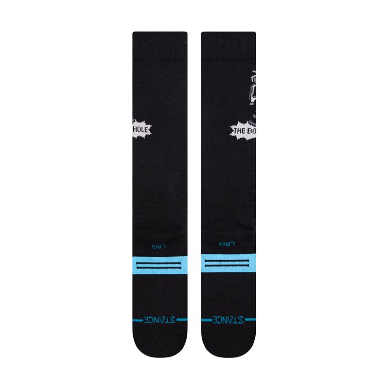 stance volnene tehnične nogavice bomb hole black merino