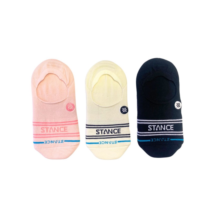 stance nogavice basic 3 pack palepeach no show light