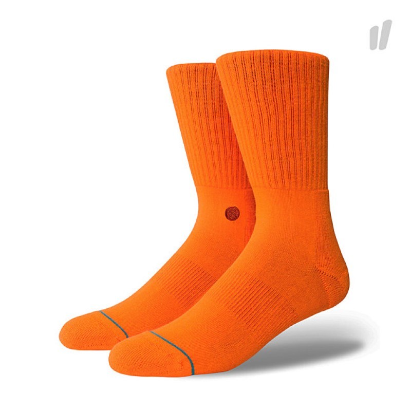 stance nogavice icon orange crew med