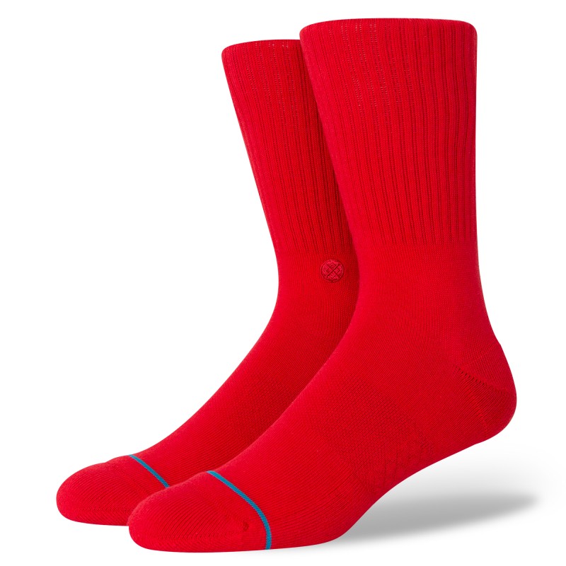 STANCE NOGAVICE ICON CREW RED