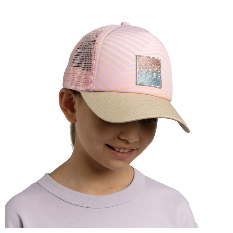 buff® otroška trucker kapa s šiltom katsy orchid