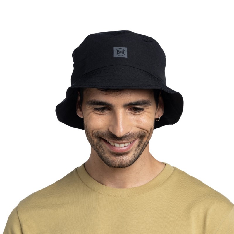 BUFF® POHODNIŠKA KAPA ADVENTURE BUCKET HAT SOLID BLACK                     