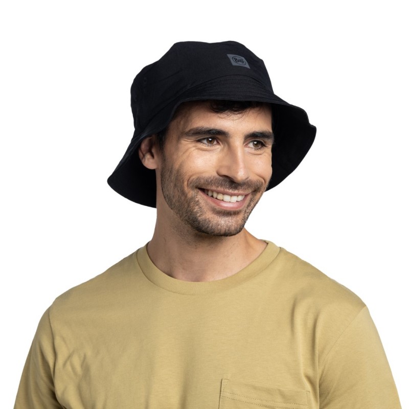 BUFF® POHODNIŠKA KAPA ADVENTURE BUCKET HAT SOLID BLACK                     