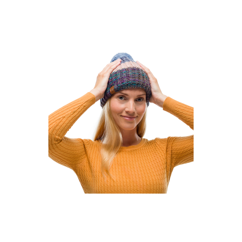 BUFF® KAPA KNITTED & FLEECE HAT ALINA BLUE