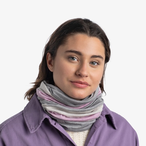 buff® volnena tuba MERINO Move light grey