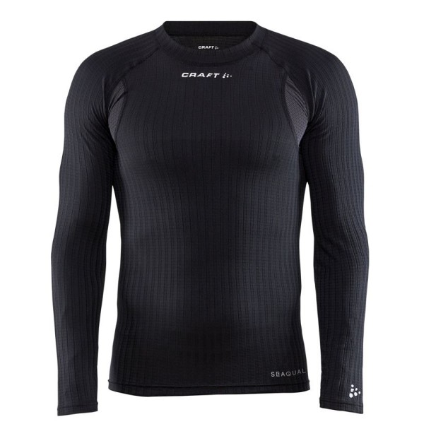 craft moška majica z dolgimi rokavi pro active extreme x black-aktivno perilo 