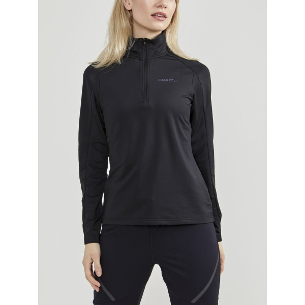 craft ženski športni puli CORE GAIN MIDLAYER BLACK