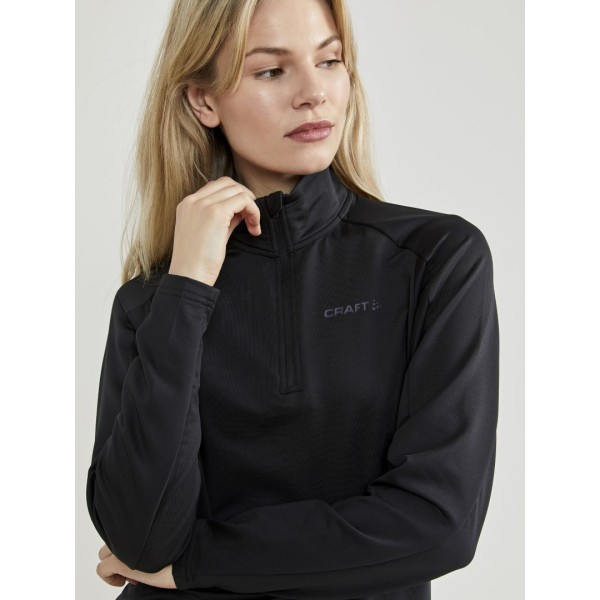 craft ženski športni puli CORE GAIN MIDLAYER BLACK