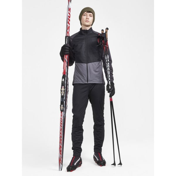 craft moška jakna ADV NORDIC TRAINING BLACK-SLATE - tek na smučeh