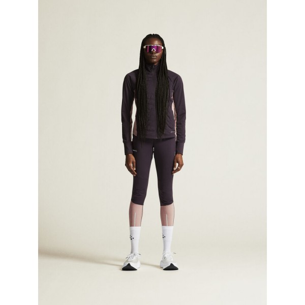 CRAFT ŽENSKE DOLGE ZIMSKE PROTIVETRNE PAJKICE ADV ESSENCE WIND TIGHTS DK PLUM/CHAR