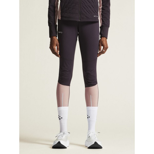 CRAFT ŽENSKE DOLGE ZIMSKE PROTIVETRNE PAJKICE ADV ESSENCE WIND TIGHTS DK PLUM/CHAR