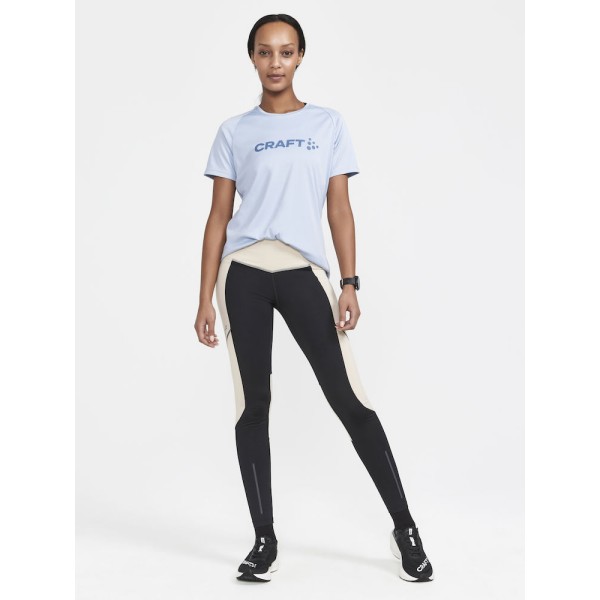 craft ženske dolge zimske pajkice ADV ESSENCE WARM TIGHTS BLACK-ECRU