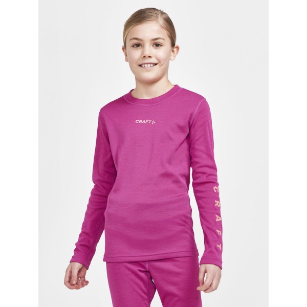 craft otroški set CORE WARM BASELAYER SET J ROXO-CORAL -aktivno perilo