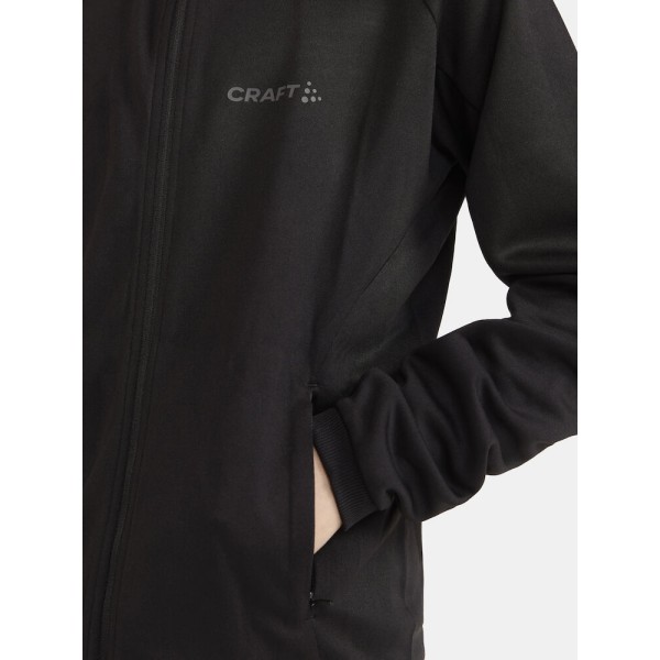 CRAFT OTROŠKA FUNKCIJSKA ŠPORTNA JOPICA EVOLVE HOOD JACKET JR BLACK ZA NAJSTNIKE