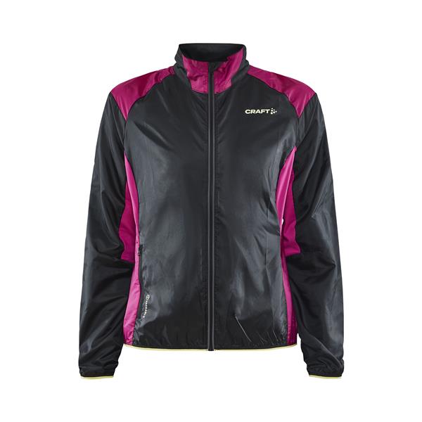 craft ženska tekaška jakna pro hypervent black-roxo