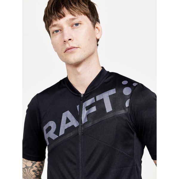 craft moška kolesarska majica s kratkimi rokavi core endur logo jersey black