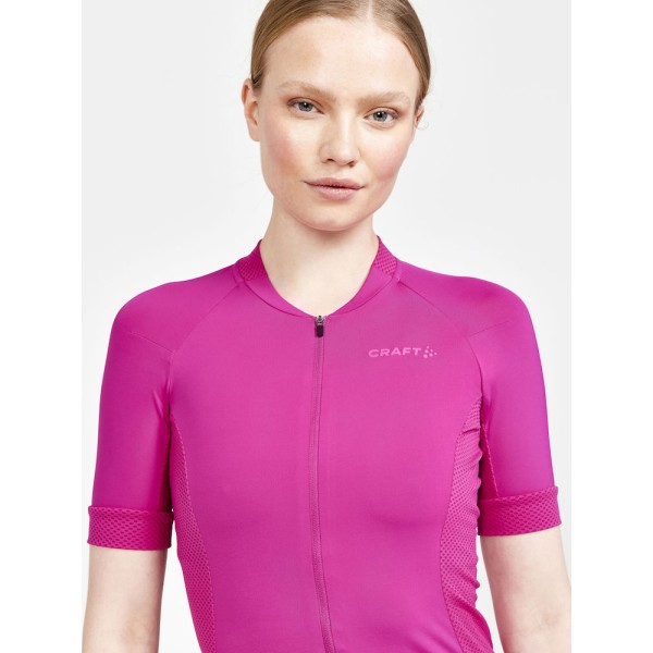 craft ženska kolesarska majica s kratkimi rokavi adv endur  roxo