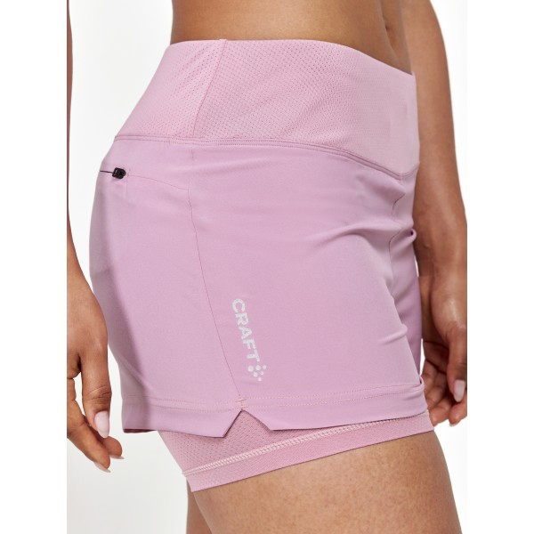 CRAFT ŽENSKE KRATKE HLAČE 2V1 ADV ESSENCE 2-IN-1 SHORTS DAWN