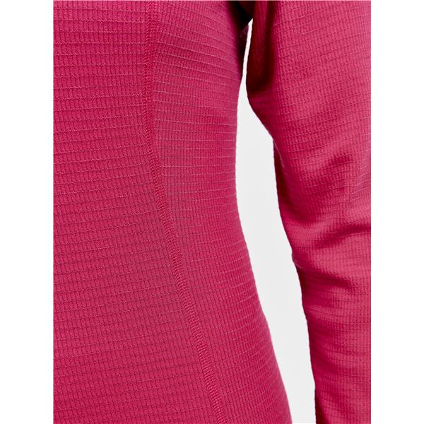 craft ženska majica z dolgimi rokavi pro wool extreme machine/rhubarb - aktivno perilo