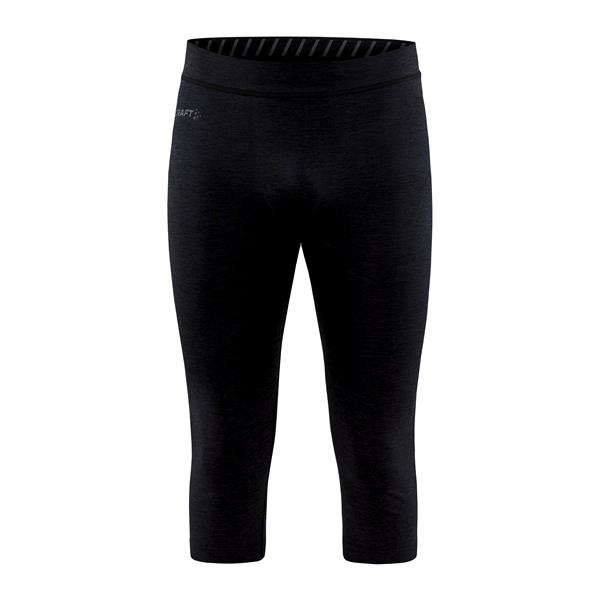 craft moške 3/4 hlače core dry active comfort black - aktivno perilo