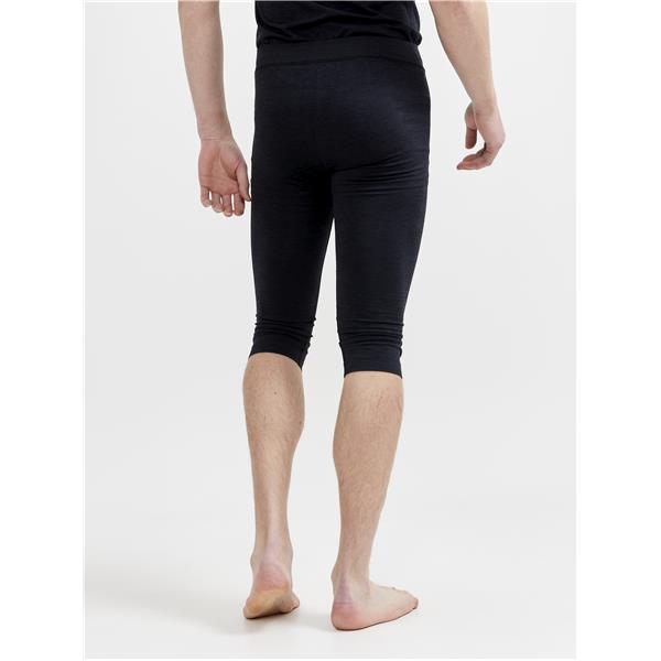 craft moške 3/4 hlače core dry active comfort black - aktivno perilo