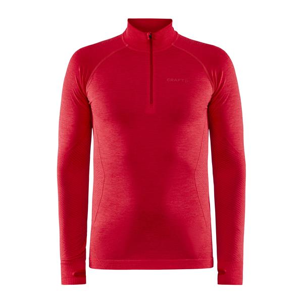 craft moška majica z dolgimi rokavi core dry active comfort zip lychee - aktivno perilo