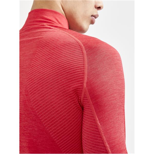 craft moška majica z dolgimi rokavi core dry active comfort zip lychee - aktivno perilo
