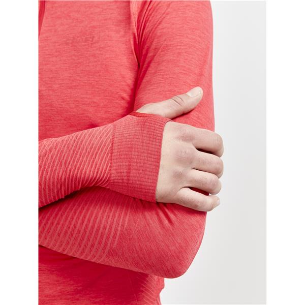 craft moška majica z dolgimi rokavi core dry active comfort zip lychee - aktivno perilo