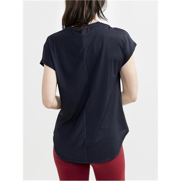 craft ženska majica s kratkimi rokavi core charge rib black