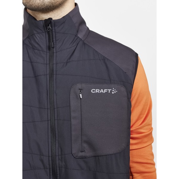 craft moški brezrokavnik CORE NORDIC TRAINING INSULATE VEST BLACK-SLATE   - tek na smučeh