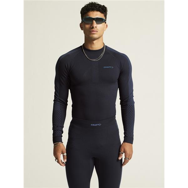 CRAFT MOŠKA MAJICA Z DOLGIMI ROKAVI ADV WARM INTENSITY LS TEMNO MODRA BLAZE-ROYAL - AKTIVNO PERILO