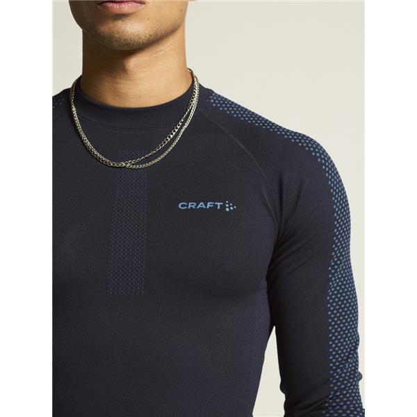 CRAFT MOŠKA MAJICA Z DOLGIMI ROKAVI ADV WARM INTENSITY LS TEMNO MODRA BLAZE-ROYAL - AKTIVNO PERILO