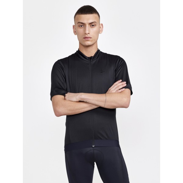 CRAFT MOŠKA KOLESARSKA MAJICA S KRATKIMI ROKAVI CORE ESSENCE JERSEY REGULAR FIT BLACK