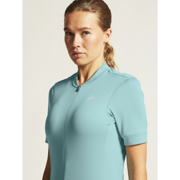 CRAFT ŽENSKA KOLESARSKA MAJICA S KRATKIMI ROKAVI CORE ESSENCE JERSEY REGULAR FIT CELESTE