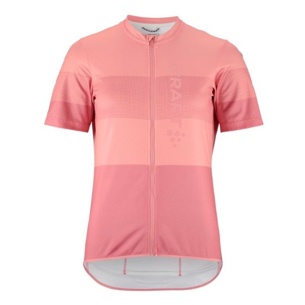 CRAFT ŽENSKA KOLESARSKA MAJICA S KRATKIMI ROKAVI CORE ENDUR LOGO JERSEY WILD ROSE - PEAR