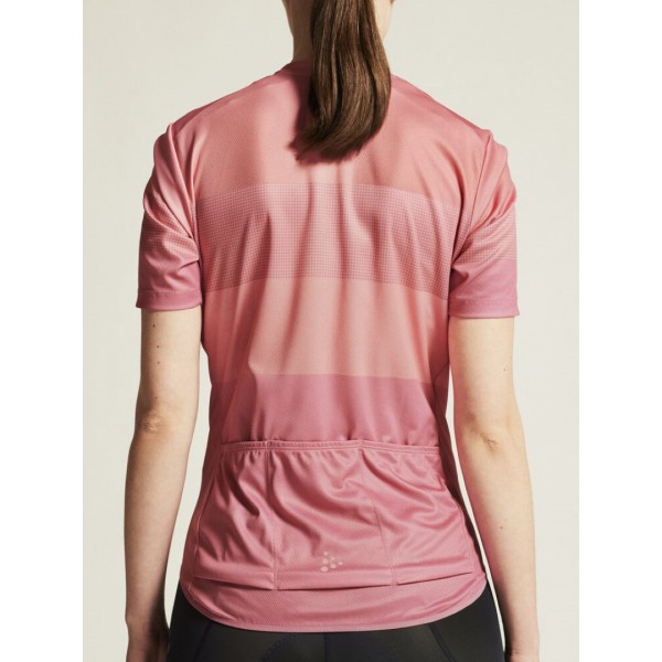 CRAFT ŽENSKA KOLESARSKA MAJICA S KRATKIMI ROKAVI CORE ENDUR LOGO JERSEY WILD ROSE - PEAR