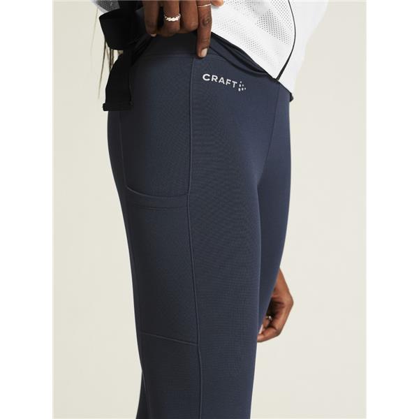 CRAFT ŽENSKE DOLGE ZIMSKE PAJKICE Z VISOKIM PASOM ADV ESSENCE HIGH WAIST WARM TIGHTS TEMNO MODRA BLAZE