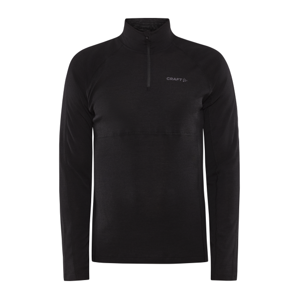 CRAFT MOŠKA VOLNENA 42% MERINO MAJICA PULI ADV WOOL MERINO HZ BLACK - AKTIVNO PERILO