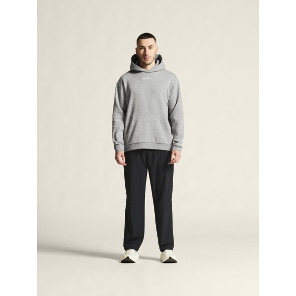 CRAFT MOŠKI BOMBAŽEN PULOVER COMMUNITY 2.0. LOGO HOODIE GREY MELANGE