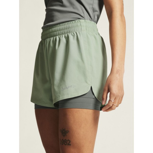 CRAFT ŽENSKE KRATKE HLAČE ADV ESSENCE 2-IN-1 SHORTS 2 GLACIAL