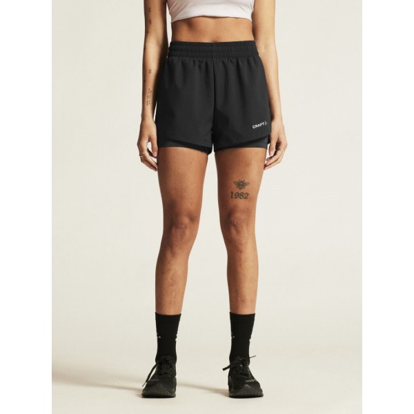 CRAFT ŽENSKE KRATKE HLAČE ADV ESSENCE 2-IN-1 SHORTS 2 BLACK