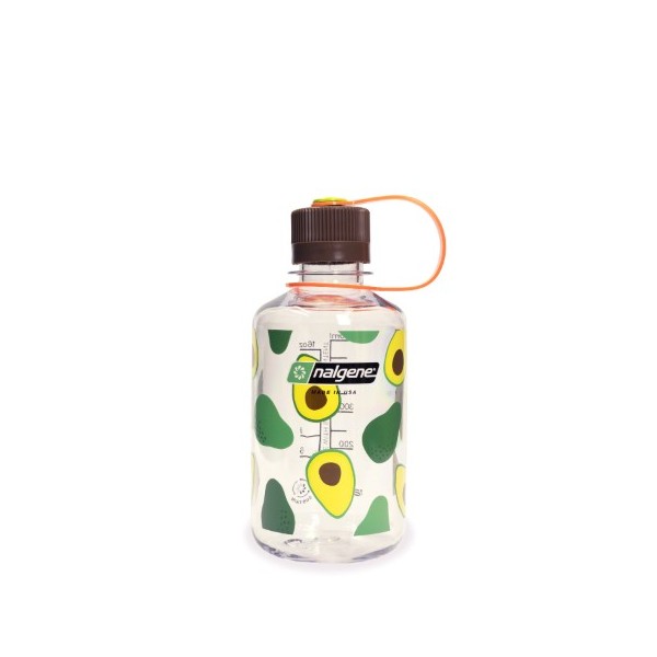 NALGENE FLAŠKA OZKO GRLO 500ML CLEAR W/AVOCADOS PRINT SUSTAIN