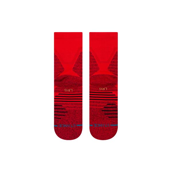 stance tehnične nogavice icon hoops qtr red