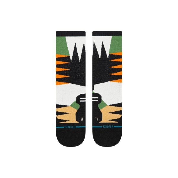 stance tehnične nogavice crew comb through ultra green