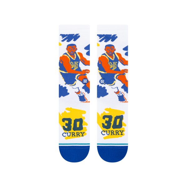 STANCE NOGAVICE NBA PAINT CURRY CREW WHITE