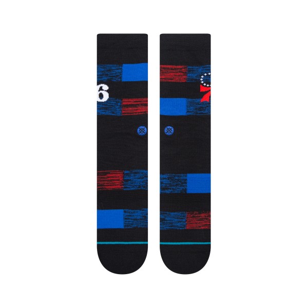 STANCE NOGAVICE NBA 76ERS CRYPTIC CREW BLACK