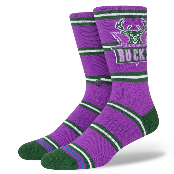 STANCE NOGAVICE NBA CLASSICS BUCKS CREW PURPLE