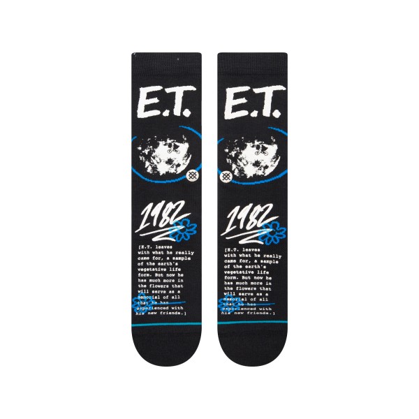 STANCE NOGAVICE EXTRA TERRESTRIAL BLACK CREW 