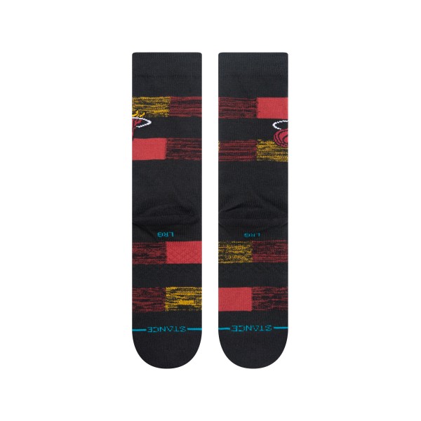 STANCE NOGAVICE NBA HEAT CRYPTIC CREW BLACK