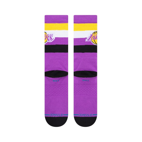 STANCE NOGAVICE NBA LAKERS ST CREW PURPLE